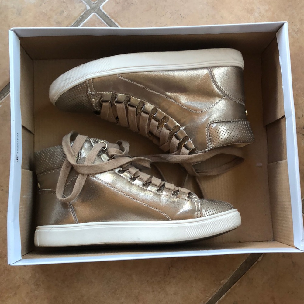 Rose Gold Steve Madden high tops